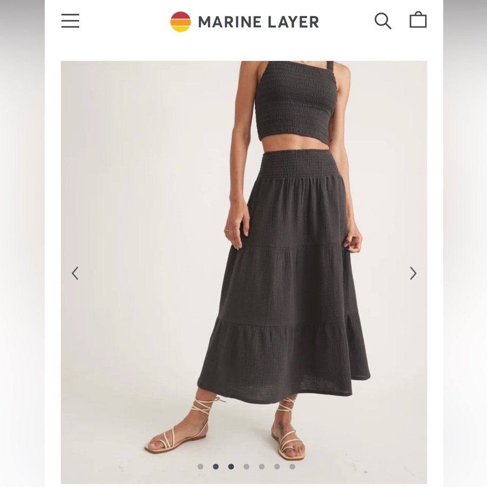 Marine Layer Double Cloth Shirt and Skirt